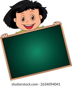 Kids holding sign banner vector