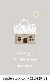 Kids house home room decor stickers postcards cards clothes toys nursery baby child newborn