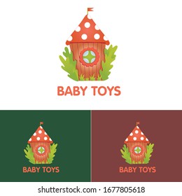 Kids house logo. Vector logo