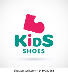 Kids icon chuild sign template game concept