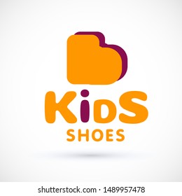 Kids icon chuild sign template game concept