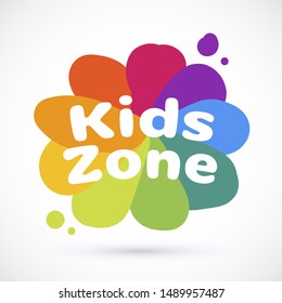Kids icon chuild sign template game concept