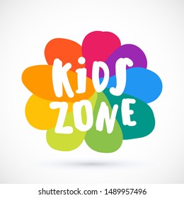 Kids icon chuild sign template game concept