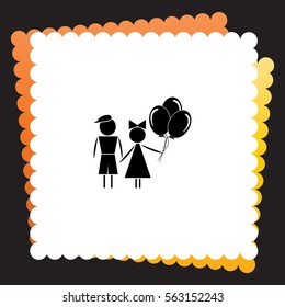 Kids  icon. Vector design. 
