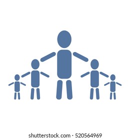 Kids Icon Vector flat design style