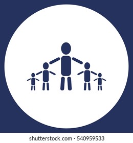 Kids Icon Vector flat design style