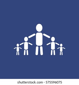 Kids Icon Vector flat design style