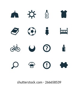 kids Icons Vector set.