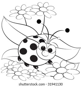 1,684 Ladybug coloring pages Images, Stock Photos & Vectors | Shutterstock