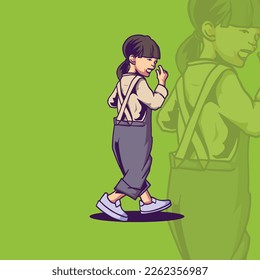 kids illustration for logo design and tshirt 01