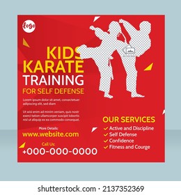 Kids Karate Training Flyer Template