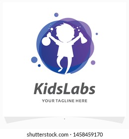 Kids Labs Logo Design Template