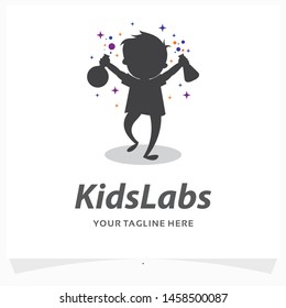 Kids Labs Logo Design Template