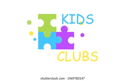 Kids land club logo. Playground logo
