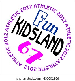 Kids land Typography Graphics, T-shirt Printing Design