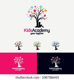 Kids Learn Academy Logo Designs Template