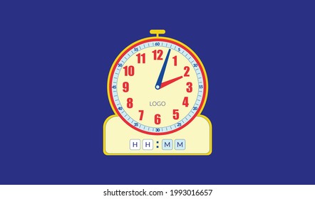 Kids Learning Clock - layout illustration