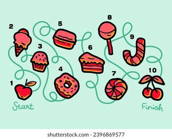 Kids learning count  vector image 