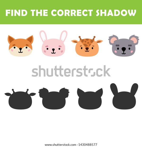 Kids Learning Gamecartoon Vector Illustration Education Stock Vector ...