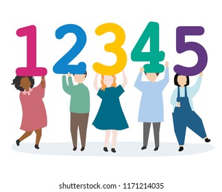 Kids learning numbers and mathematics