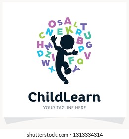 Kids Learning School Logo Design Template Inspiration