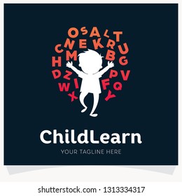 Kids Learning School Logo Design Template Inspiration