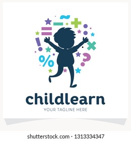 Kids Learning School Logo Design Template Inspiration