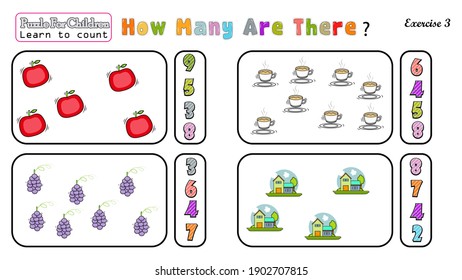kids learning skills and 
it will make children genius .This puzzle for children learn to solve it and learn to multiply 
have beautiful fruits , cartoon houses beautiful and nice doodles 