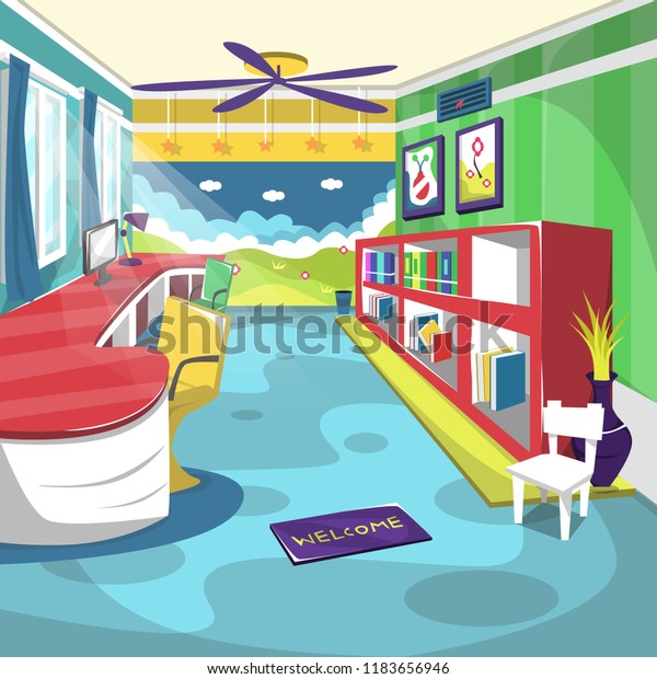 Kids Library School Room Ceiling Fan Stock Image Download Now