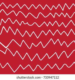 Kids Line Drawing Seamless Pattern