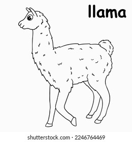 kids line illustration coloring book. outline vector for children. black and white vector illustration for coloring book