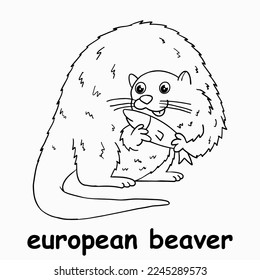 kids line illustration coloring books. outline vector for children. cute cartoon characters