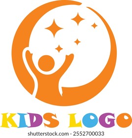 kids logo childcare daycare icon