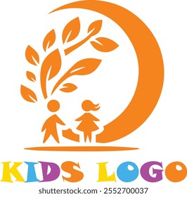 kids logo childcare daycare icon