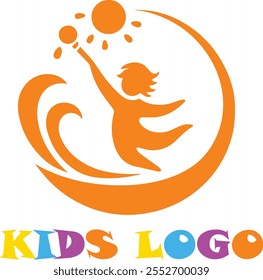 kids logo childcare daycare icon