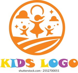 kids logo childcare daycare icon