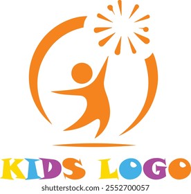 kids logo childcare daycare icon