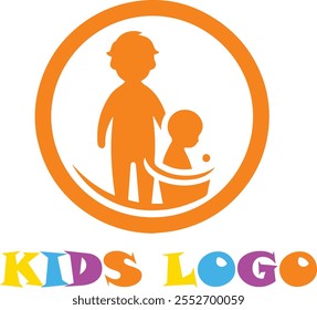 kids logo childcare daycare icon