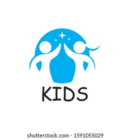 KIDS LOGO CONCEPT VECTOR TEMPLATE