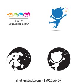KIDS LOGO CONCEPT VECTOR TEMPLATE