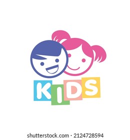 Kids Logo Design Children Logo Design Stock Vector (Royalty Free ...