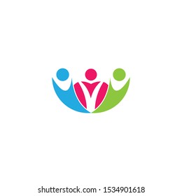 Kids logo template vector icon dersign
