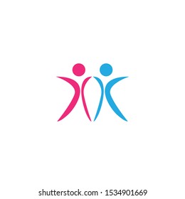Kids logo template vector icon dersign
