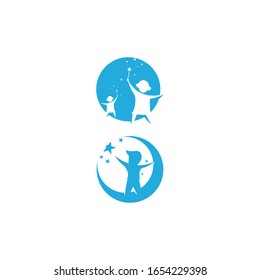 Kids Logo Template vector symbol nature