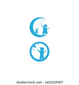 Kids Logo Template vector symbol nature