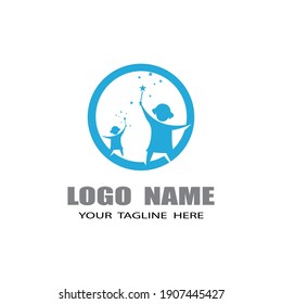 Kids Logo Template vector symbol nature