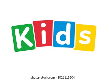 Kids Logo Vector Logo Stock Vector (Royalty Free) 1026118804