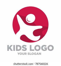 kids logo vector