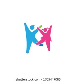 
Diseño de ilustración vectorial del logotipo infantil
