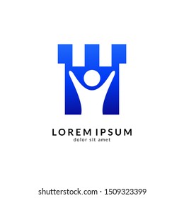 kids logo vector suitable for children education, child care, charity/foundation, daycare